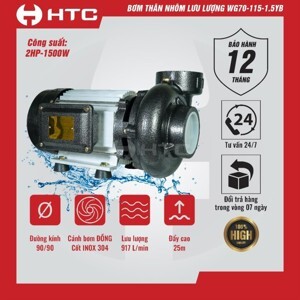 Máy bơm tưới tiêu HTC WG70-115-1.5YB - 2HP