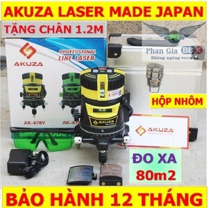 Máy cân bằng laser 5 tia xanh Akuza 678V