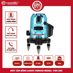 Máy cân bằng laser 5 tia xanh Yamasu YMS-505