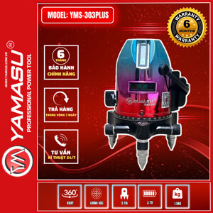 Máy cân bằng laser Yamasu 5 tia xanh YMS-303