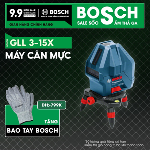 Máy cân mực laser tia Bosch GLL 3-15X Professional