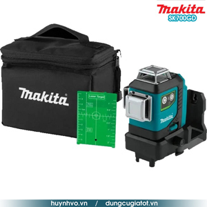 Máy cân mực laser tia xanh dùng pin Makita SK700GD