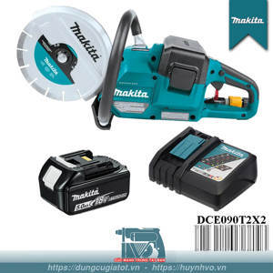 Máy cắt bê tông dùng pin Makita DCE090T2X2