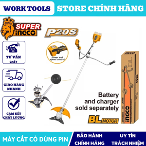 Máy cắt cỏ dùng pin Ingco CSTLI20018