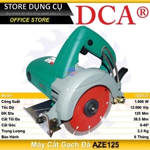 Máy cắt đá hoa cương DCA AZE125 - 1600W