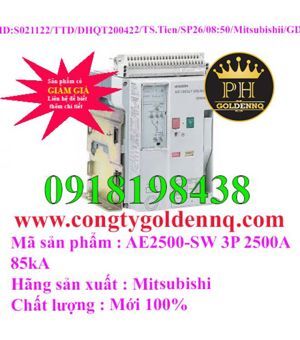 Máy cắt không khí ACB FIX Mitsubishi AE2500-SW - 2500A 85kA 3P