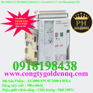 Máy cắt không khí ACB FIX Mitsubishi AE2000-SW - 2000A 85kA 4P