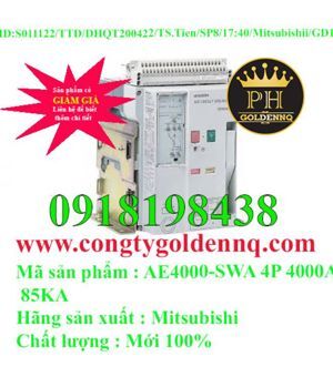 Máy cắt không khí ACB FIX Mitsubishi AE4000-SWA - 4000A 85kA 4P