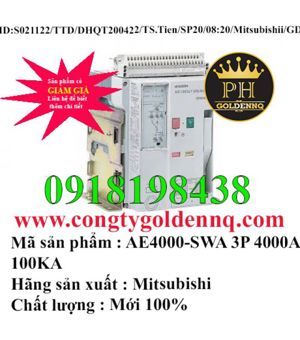 Máy cắt không khí ACB FIX Mitsubishi AE4000-SWA - 4000A 100kA 3P