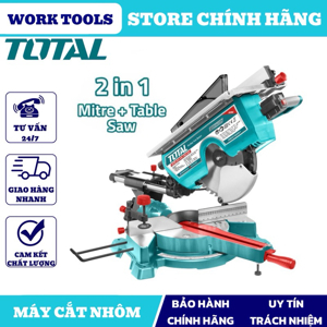 Máy cắt nhôm kết hợp cưa bàn 1800W Total TMS43183051