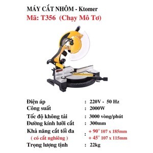 Máy cắt nhôm Ktomer T356