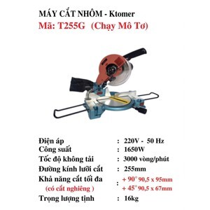 Máy cắt nhôm từ Ktomer T255G