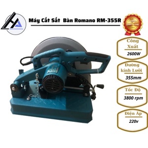 Máy cắt sắt Romano RM-355R 2600w