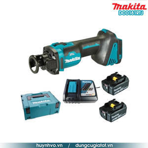 Máy cắt thạch cao pin Makita DCO181RTJ 18V (Sạc nhanh(DC18RC), 2 pin 5.0 Ah(BL1850B))