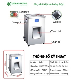 Máy cắt thịt sống DQ-1-3.5mm