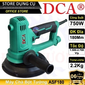 Máy chà bột tường DCA ASF180 180mm