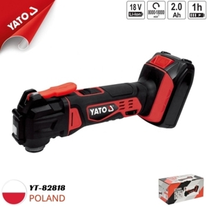 Máy chà cắt đa năng 4 chi tiết dùng pin 18V Yato YT-82818