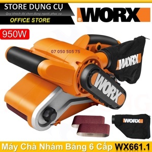 Máy chà nhám băng 950W Worx Orange WX661.1