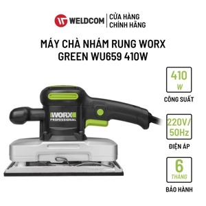 Máy chà nhám rung 410W Worx Green WU659