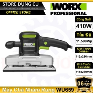 Máy chà nhám rung 410W Worx Green WU659