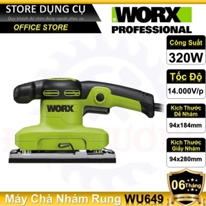 Máy chà nhám rung Worx Green WU649