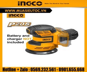 Máy chà nhám tròn dùng pin 20V INGCO CROSLI2001
