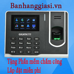 Máy chấm công vân tay và thẻ cảm ứng Gigata 777