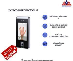 Máy chấm công khuôn mặt ZKTeco SpeedFace-V5L