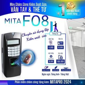 Máy chấm công vân tay và thẻ cảm ứng Mita F08