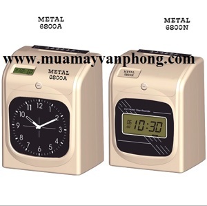 Máy chấm công thẻ giấy Metal 6800A & 6800N