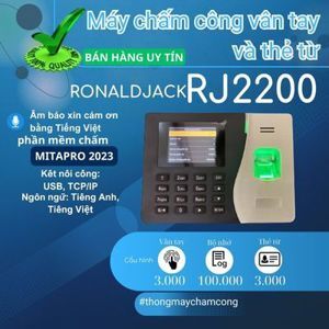 Máy chấm công thẻ giấy Ronald Jack RJ-2200