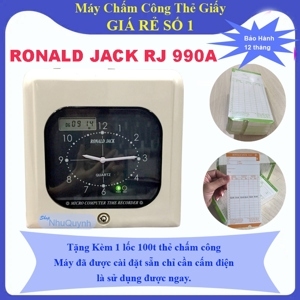 Máy chấm công thẻ giấy Ronald Jack RJ990A