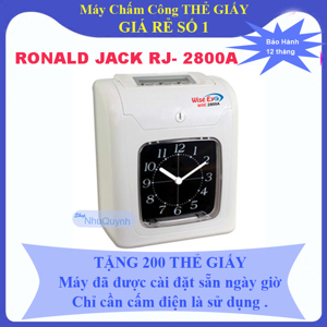 Máy chấm công thẻ giấy Wise Eye WSE-2800A