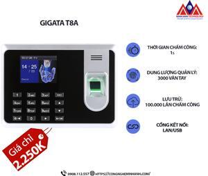 Máy chấm công vân tay Gigata T8A