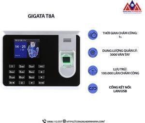 Máy chấm công vân tay Gigata T8A