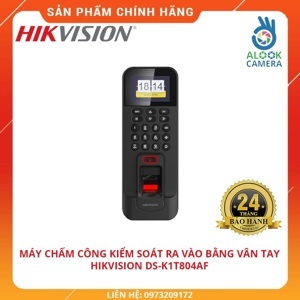 Máy chấm công vân tay Hikvision DS-K1T804BMF