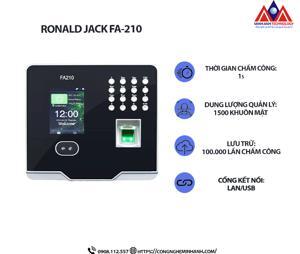 Máy chấm công vân tay - khuôn mặt Ronald Jack FA210