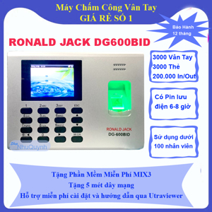 Máy chấm công vân tay Ronald Jack DG600BID