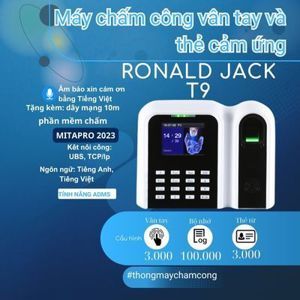 Máy chấm công vân tay Ronald Jack T9