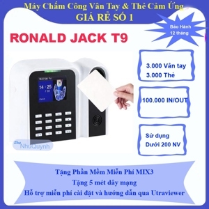 Máy chấm công vân tay Ronald Jack T9