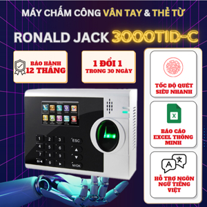 Máy chấm công vân tay và thẻ cảm ứng Ronald Jack 4000TID-C (4000-TIDC)