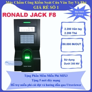 Máy chấm công vân tay và kiểm soát cửa Ronald Jack F8 (F-8)