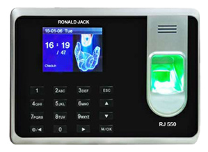 Máy chấm công vân tay và thẻ cảm ứng Ronald Jack RJ550