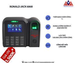 Máy chấm công vân tay và thẻ cảm ứng Ronald Jack 6868