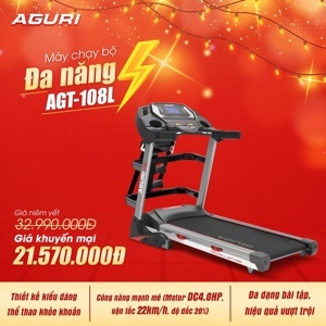 Máy chạy bộ điện đa năng Aguri AGT-108L