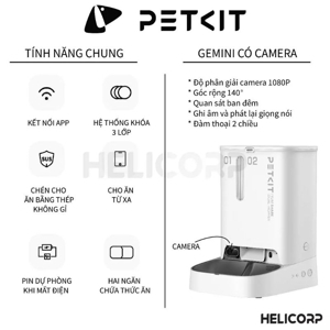 Máy cho chó mèo ăn tự động Petkit Feeder