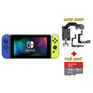 Máy chơi game nintendo switch với neon blue kèm 2 game zelda breath of the wild zelda link s awakening model 2019