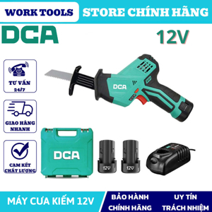 Máy cưa kiếm lưỡi cong pin 12V DCA ADJF15EK