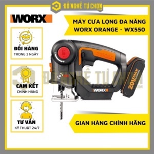 Máy cưa lọng đa năng dùng pin 20V Worx Orange WX550