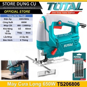 Máy cưa lọng Total TS206806 - 650W